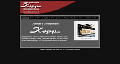 Desktop Screenshot of juwelier-kopp.de